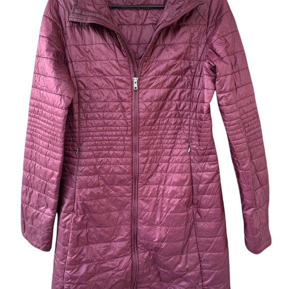 Patagonia Kai Lee Parka Long Puffer Style Jacket Womens Size Medium  Burgundy - Picture 1 of 10